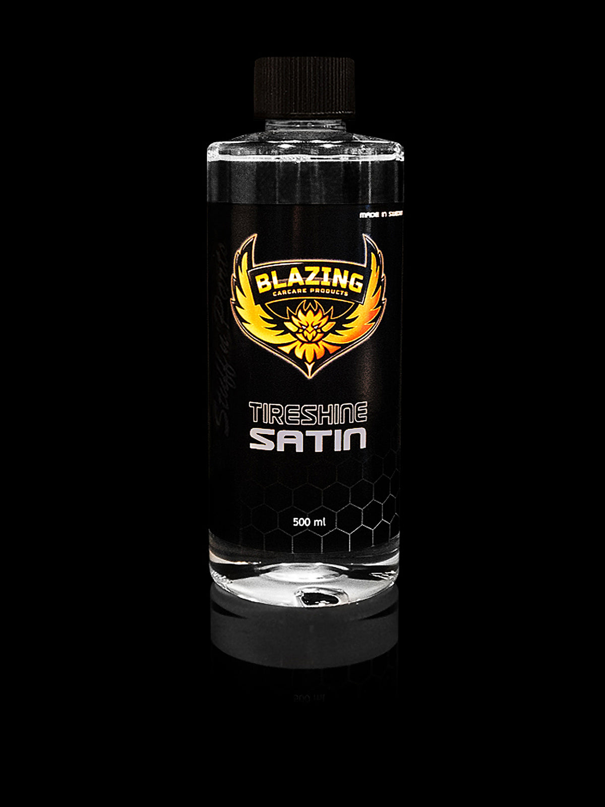 Stuff n' Parts blazing carcare däckglans tire shine med satin finish för bilvård och fordonsvård 500ml.